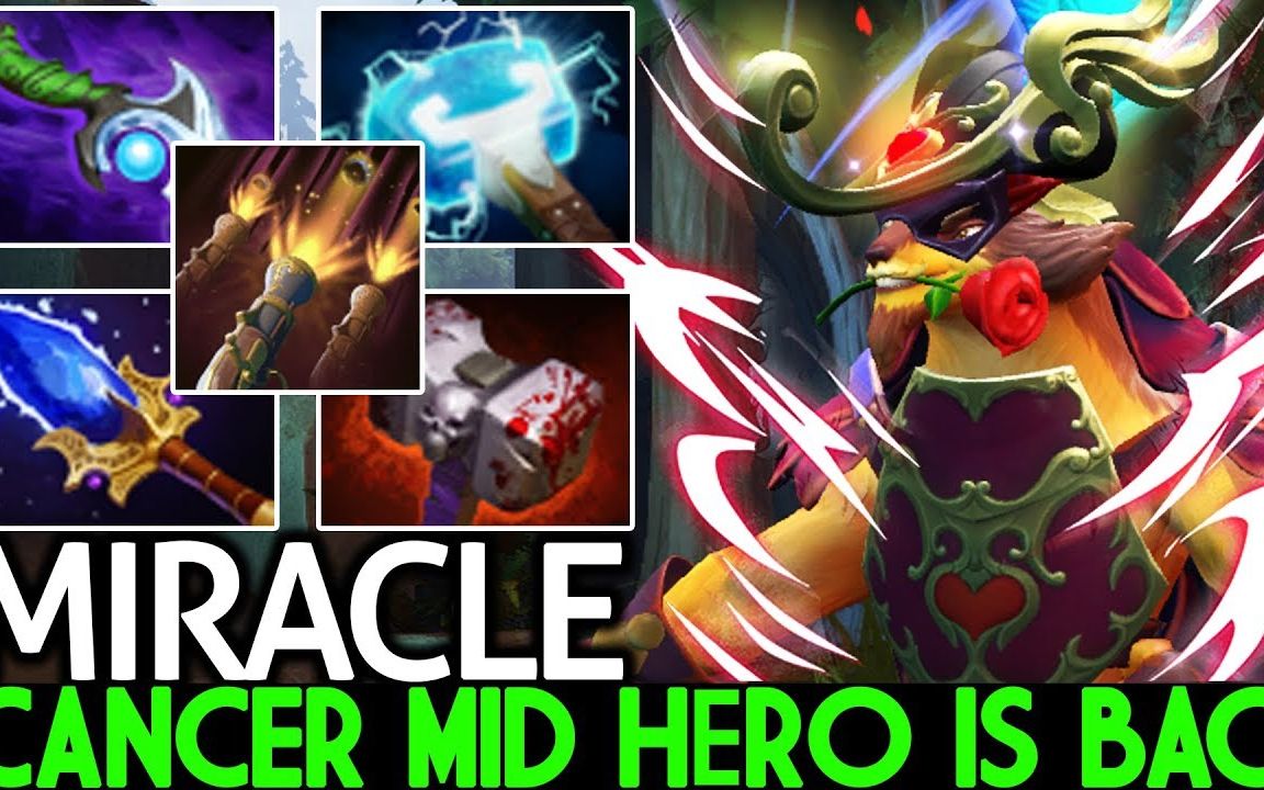 【dota2】miracle- 散失雷锤的中单滚滚 缴械使noone的巨魔战将头大!