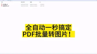 Download Video: 全自动一秒搞定pdf文件批量转图片