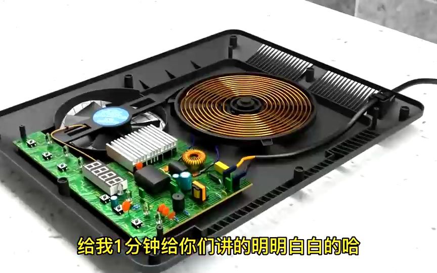 3d动画演示电磁炉工作原理,电涡流感应加热原理