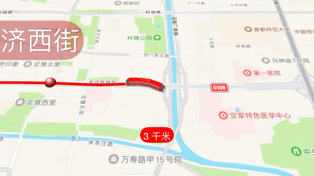 北京地铁3号线线路走向动态图哔哩哔哩bilibili