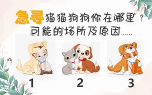 Download Video: 【给有需要的朋友】无时间限制；毛孩子去哪了……会不会找到？何时回来呢……