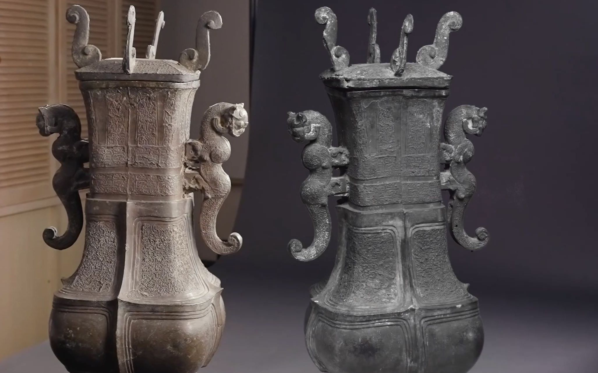 战国 . 曾姬壶(曾姬无恤壶)(现藏于中国台北故宫博物院)4k