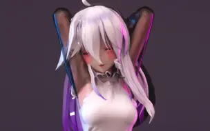 Скачать видео: 【修女弱音】 MMD《Phut Hon》haku C4D OC渲染 (竖屏)