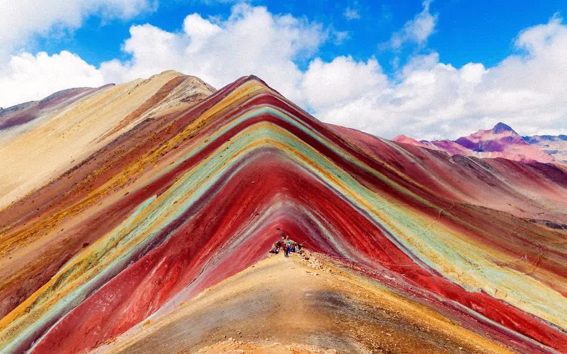 秘鲁彩虹山形成过程图片