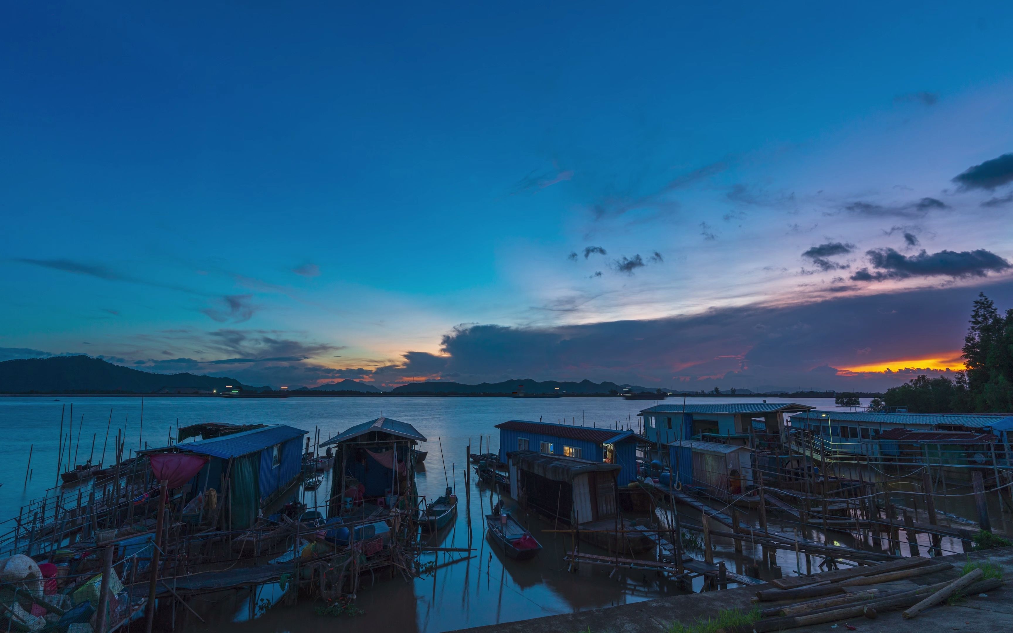 中山市板芙镇十三顷日落_哔哩哔哩_bilibili