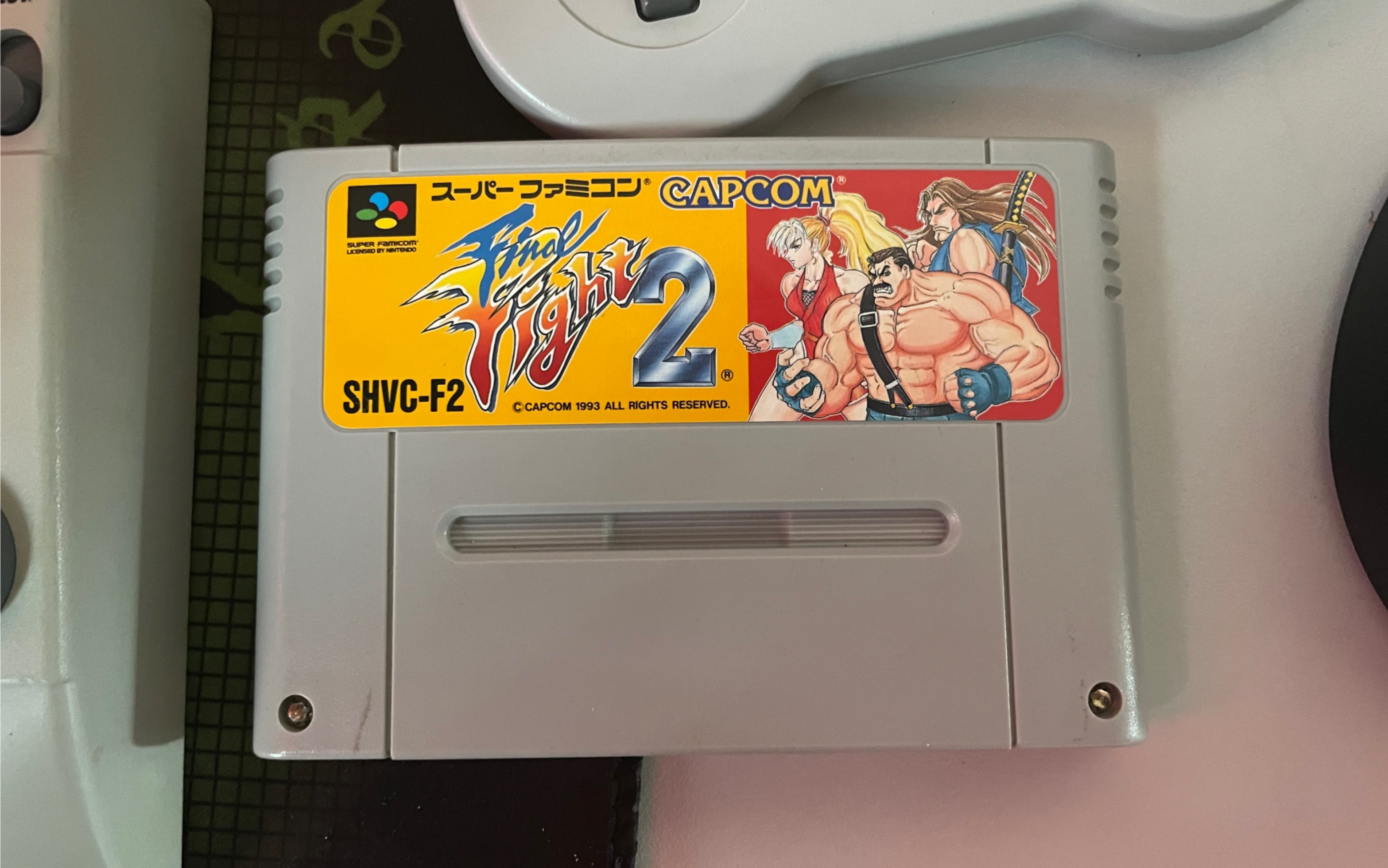 原装正版sfc卡带《旋风快打2》摆他