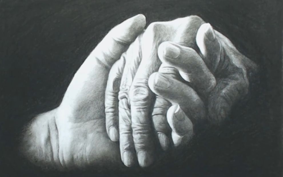 【写实素描】果然会素描就可以为所欲为!执子之手与子偕老