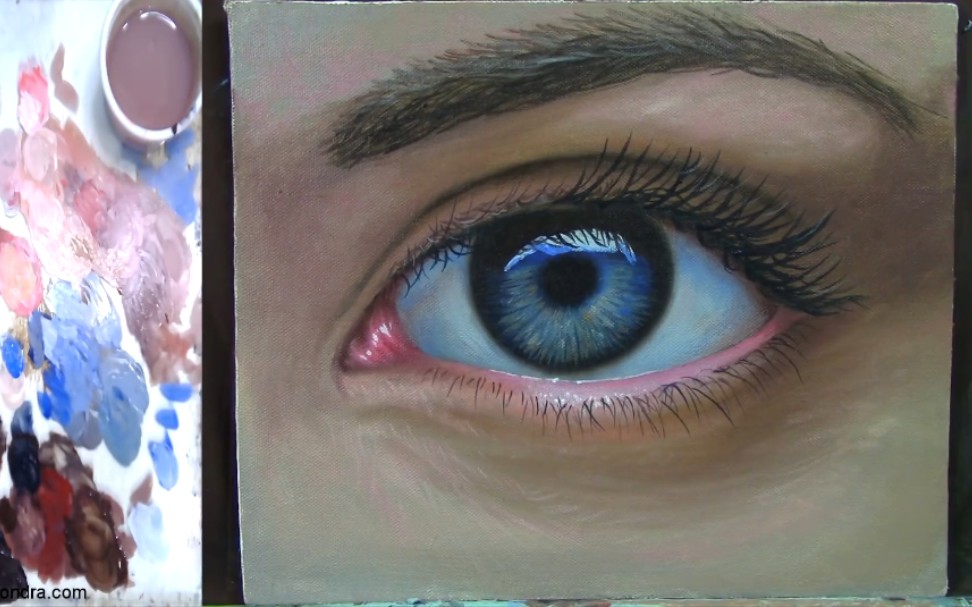 【丙烯】art of john magne lisondra教你用丙烯绘画逼真眼睛