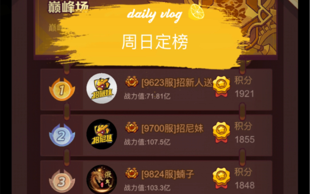 【咸鱼之王】95大区无灼免吕布关羽打破首区封锁,定榜巅峰竞技场第一