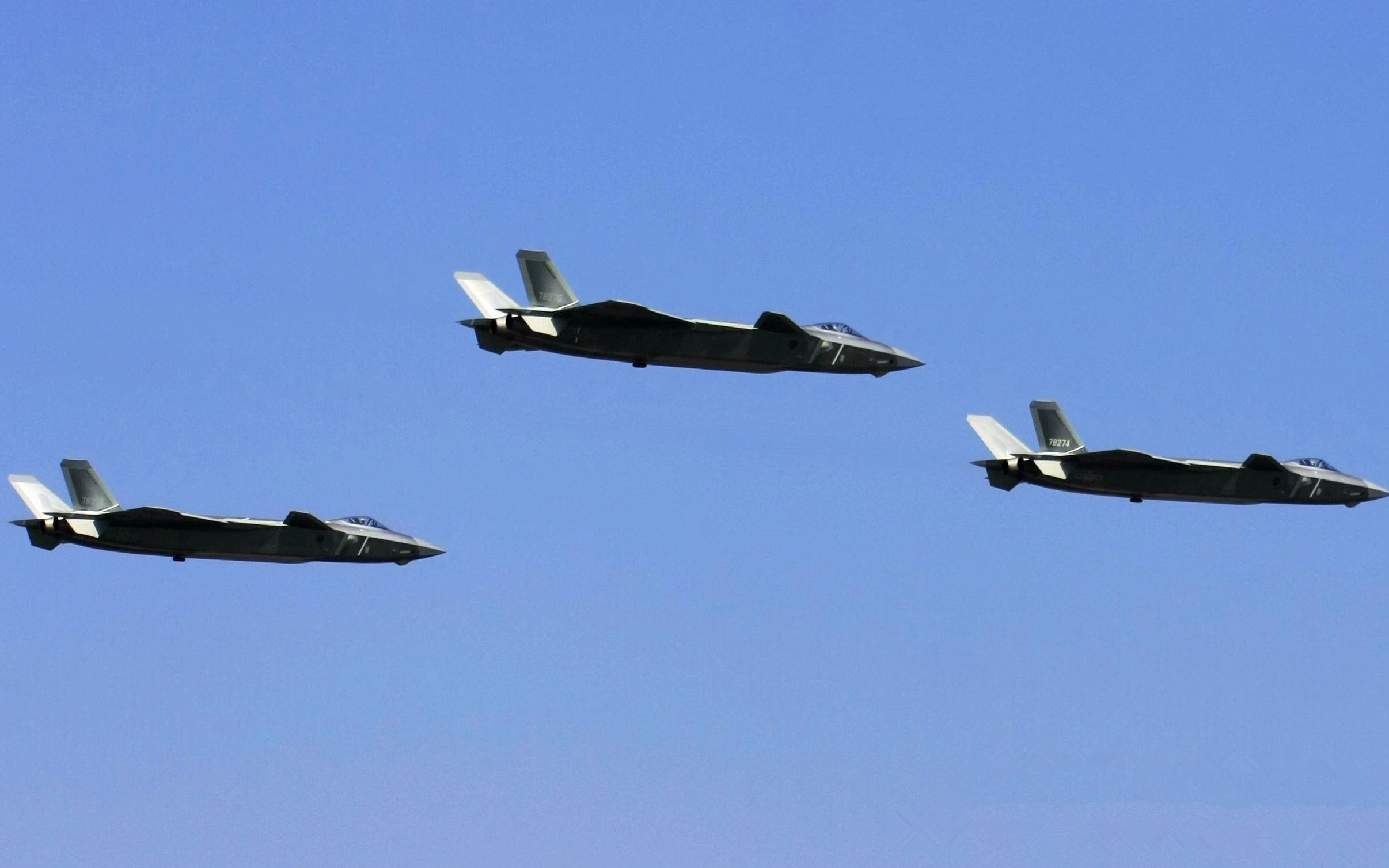 歼-20隐身战机群"大象漫步",鸭翼扇动太帅气_哔哩哔哩 (゜-゜)つロ