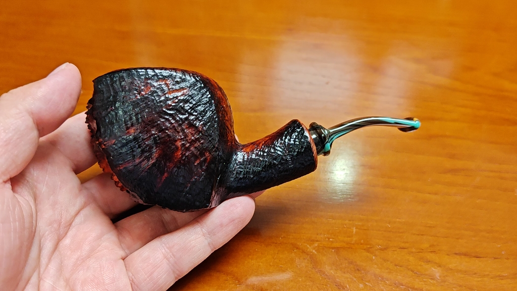 丹麦彼得吉普森烟斗peder jeppesen neerup lda 2级 瘤皮自由式弯斗