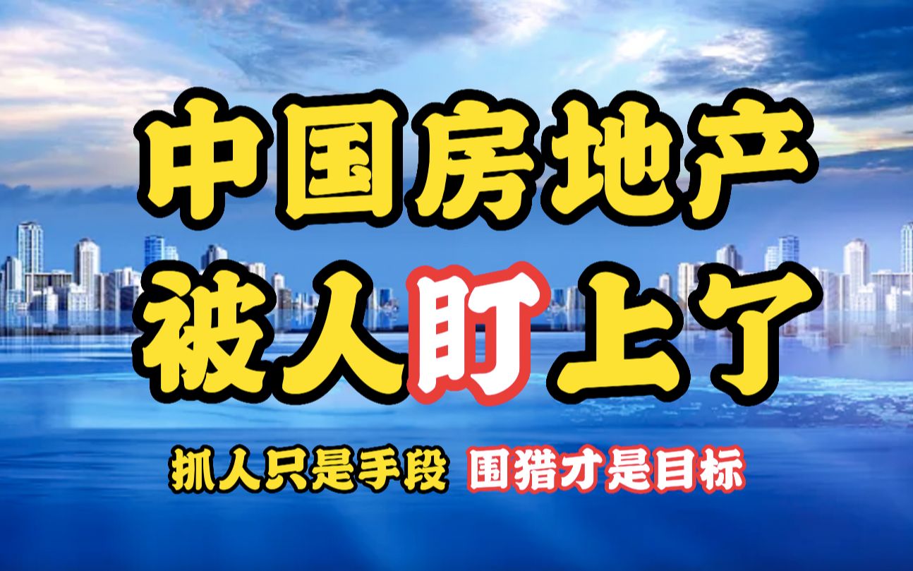 中国房地产,被人盯上了?抓人只是手段,围猎才是目标!哔哩哔哩bilibili