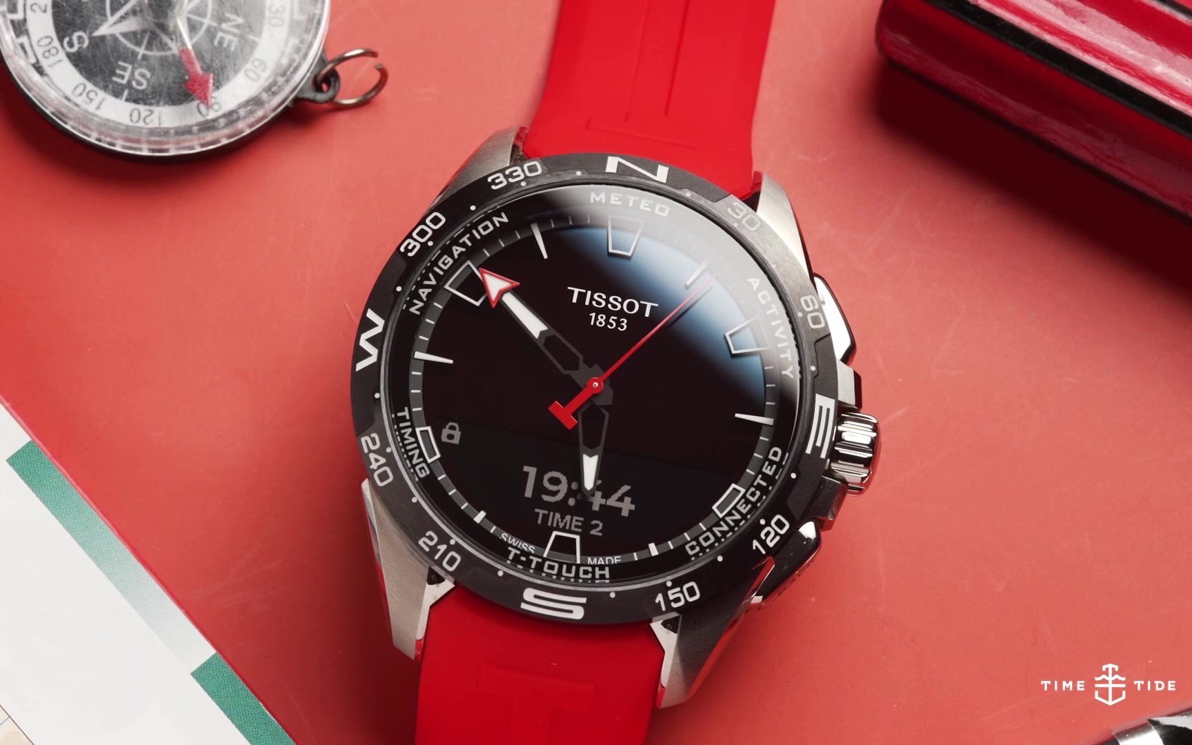 上手tissot天梭t-touch太阳能电子表 [@time tide watches]_哔哩哔哩