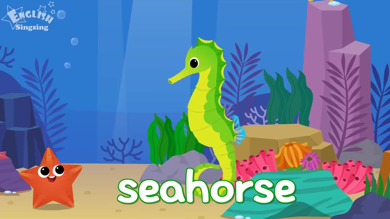 [图]- Sea Animals - Learn English for kids - English educational video