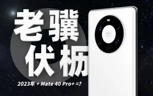 Télécharger la video: 「花生」浅谈华为Mate40Pro+：2023年该过气了吧？