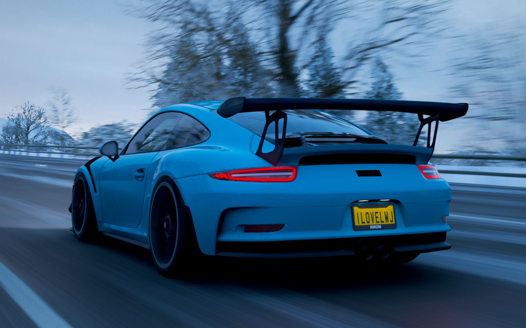 【地平线4】萌新保时捷911 gt3rs p0环岛7:29(键盘 牵引力控制开)