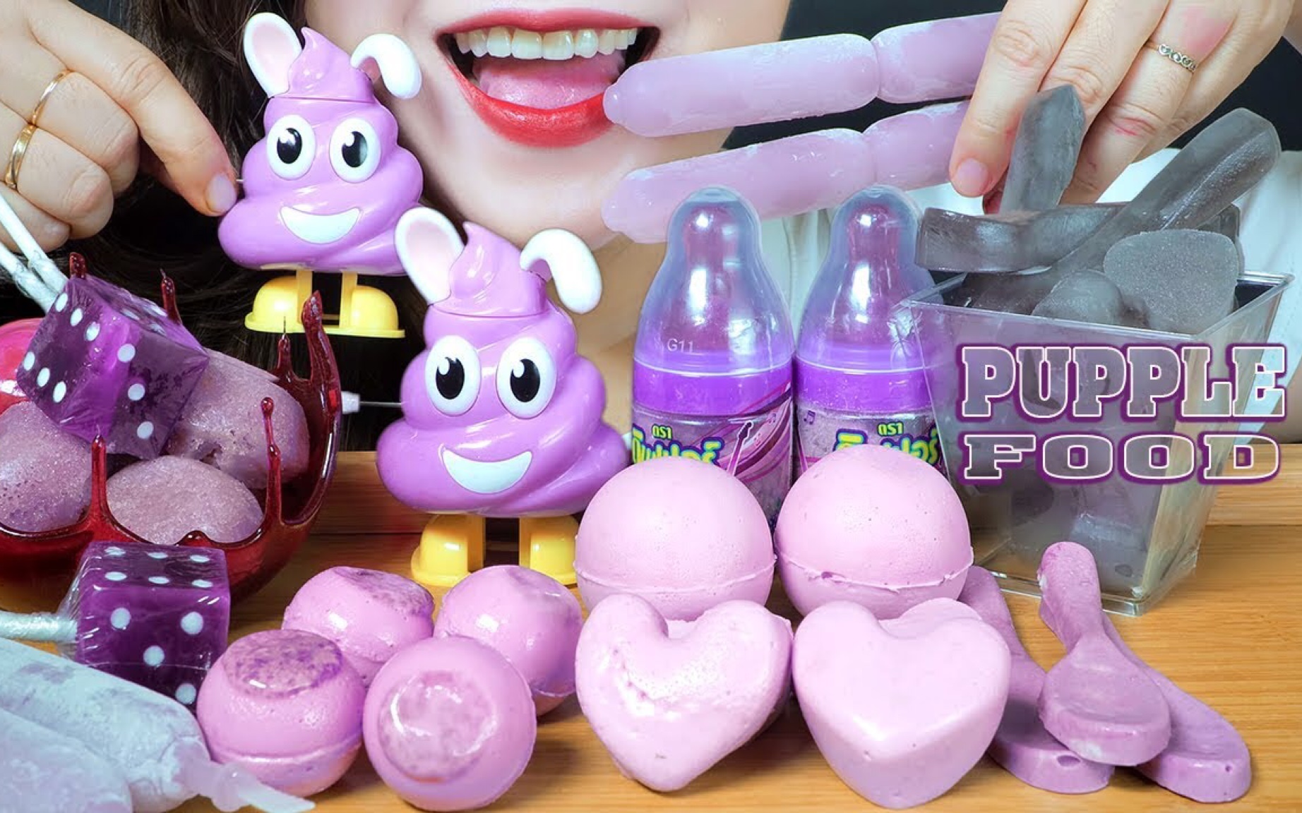 【linh】 紫色甜品/软糖棉花糖棒棒糖巧克力勺子_哔哩哔哩_bilibili