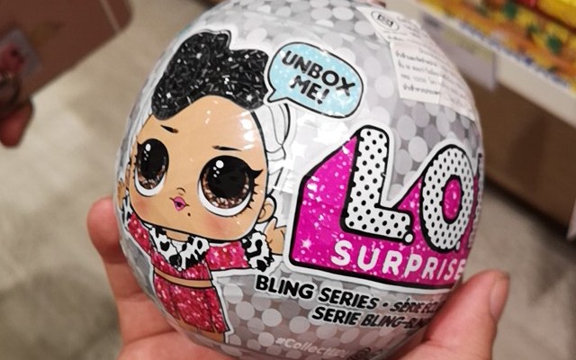 lolsurprise惊喜娃娃blingseries金光闪闪挂圣诞树系列拆球