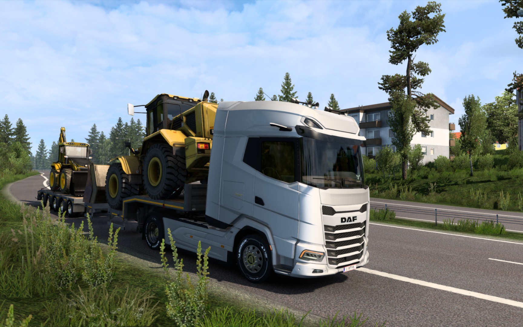 《欧洲卡车模拟2》新款daf运送重型机械