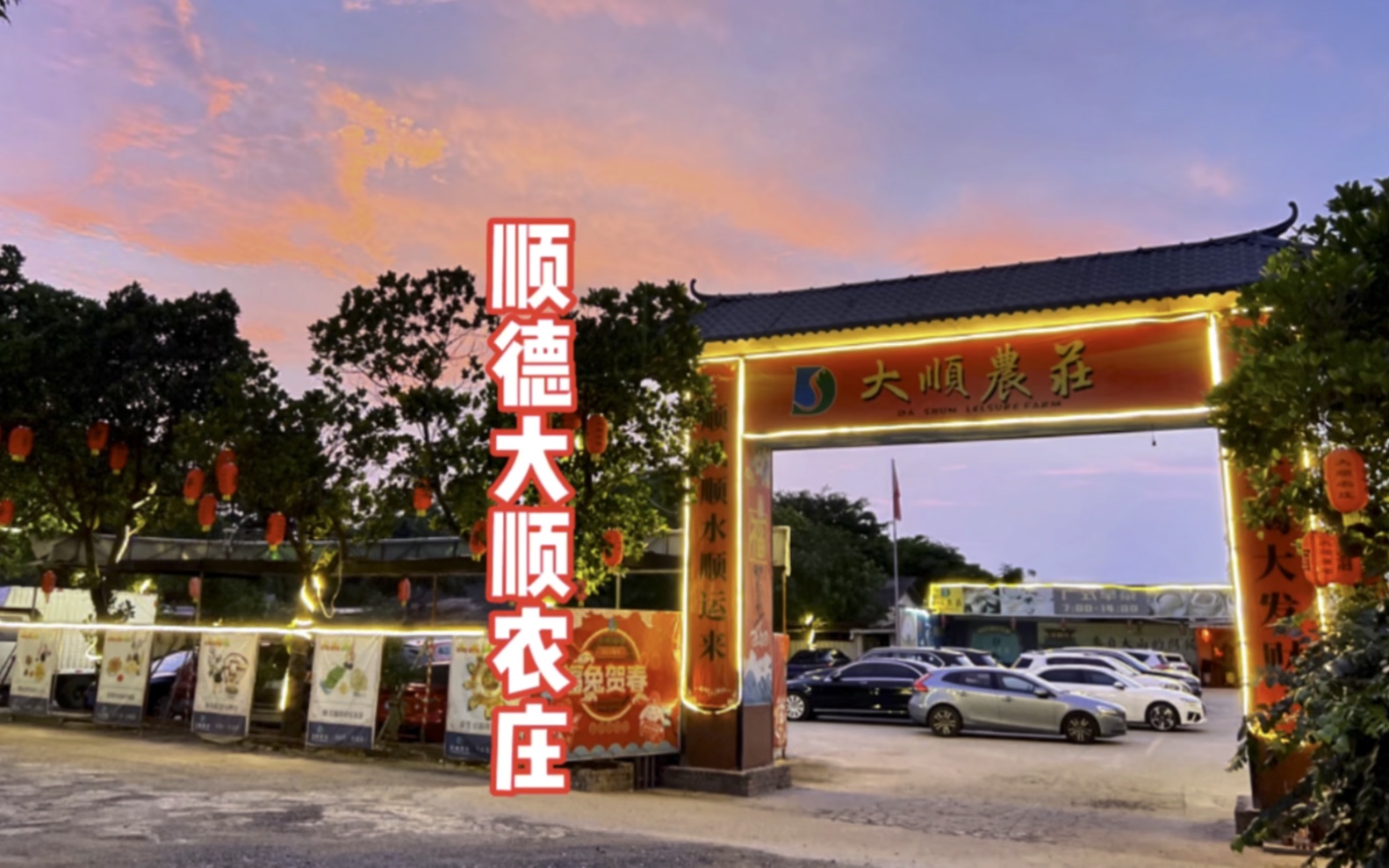 顺德大顺农庄我来了,日日到大顺,时时行好运