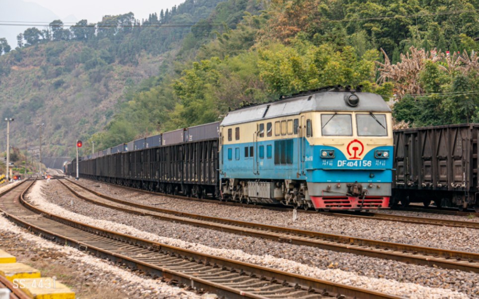 漳泉线东风4dh推挽货列下山