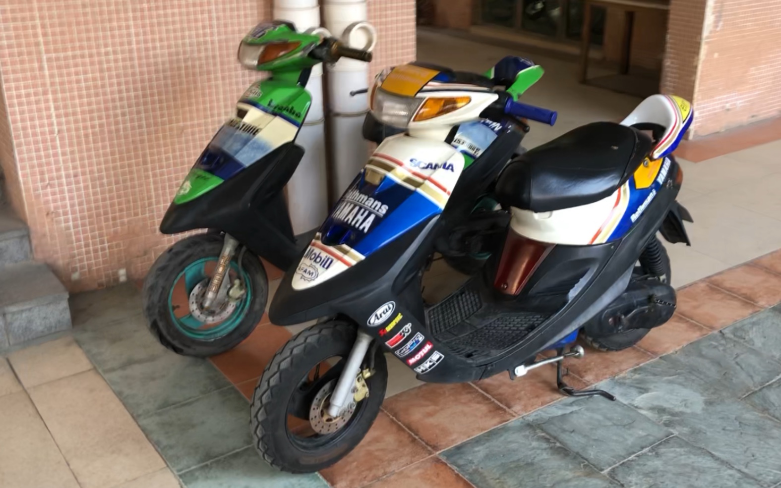 又收了一台二衝程雅馬哈jog50(綠色)