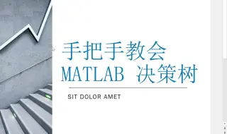 Скачать видео: 手把手教会MATLAB 决策树