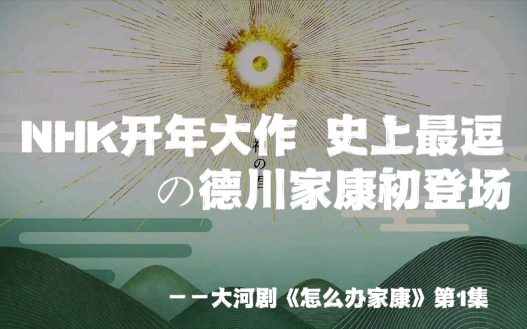 大河剧《怎么办家康》第1集——NHK开年大作 史上最逗の德川家康初登场哔哩哔哩bilibili