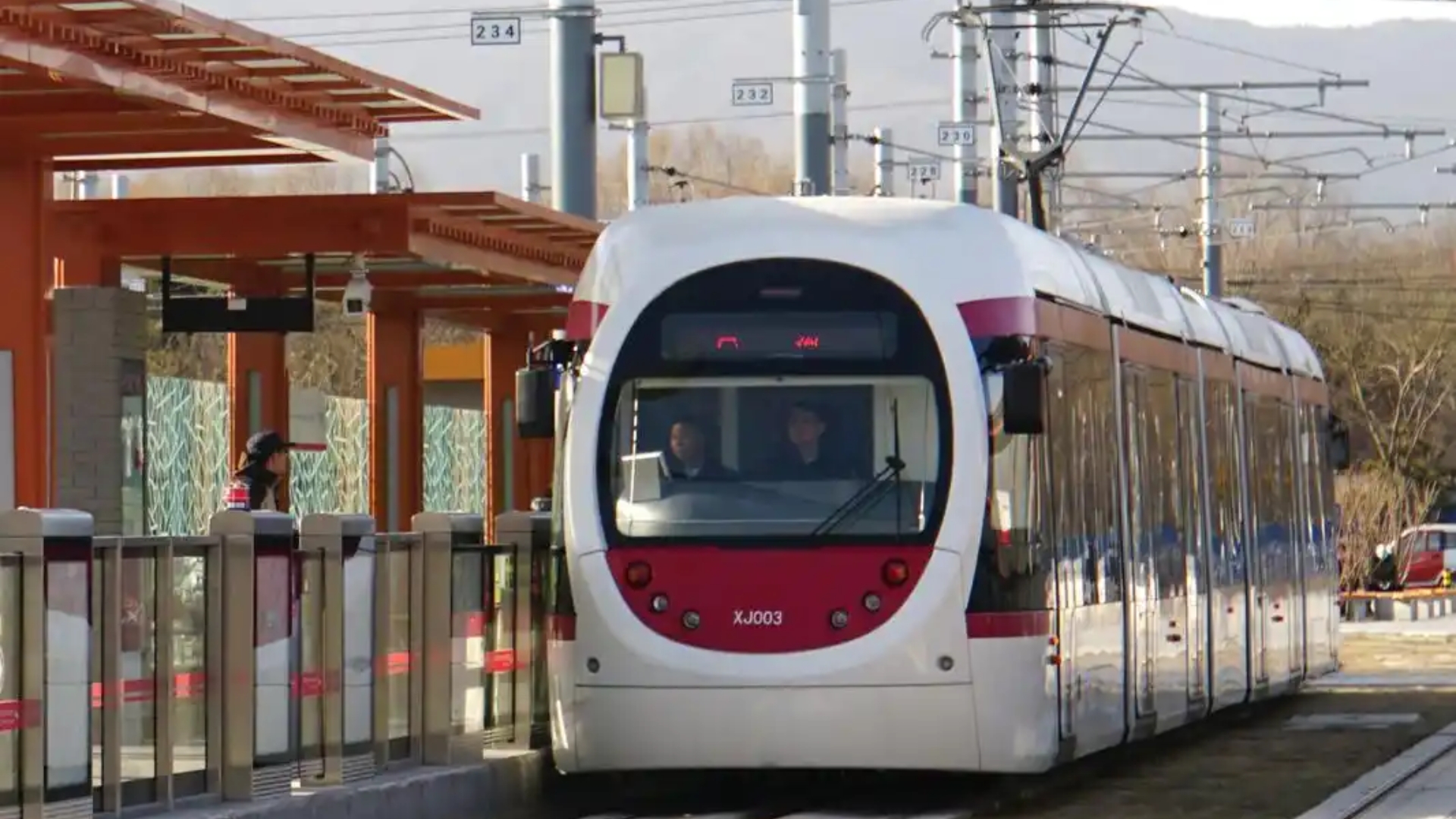 北京有轨电车西郊线早期溜车视频