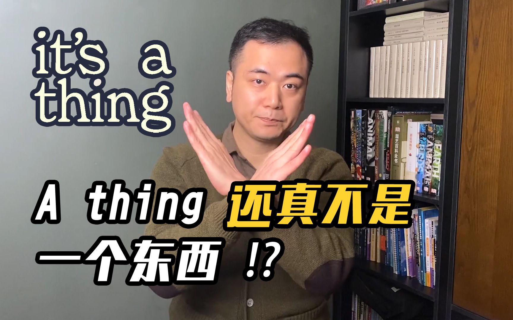 a thing翻译成一个东西,有可能大错特错哔哩哔哩bilibili