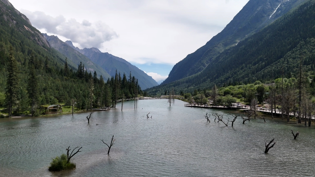 川西四姑娘山双桥沟航拍