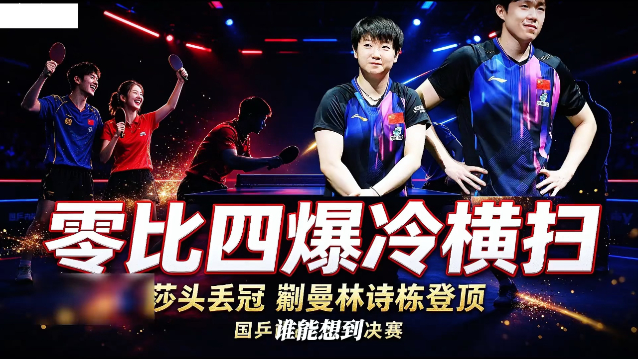 0:4爆冷横扫！沙头组合丢冠！蒯曼林诗栋混双登顶#乒乓球赛事 #孙颖莎 #王楚钦 #乒乓球混双 #名古屋亚运会