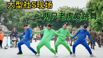 【不齐舞团】两只老虎爱跳舞 公园版（下回不敢来这个公园了）