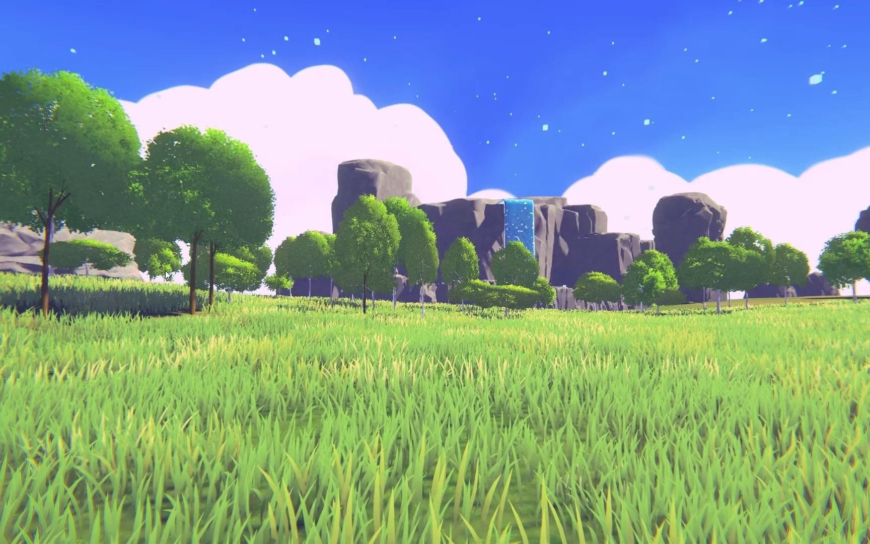 unity urp材质风格化草原草地场景