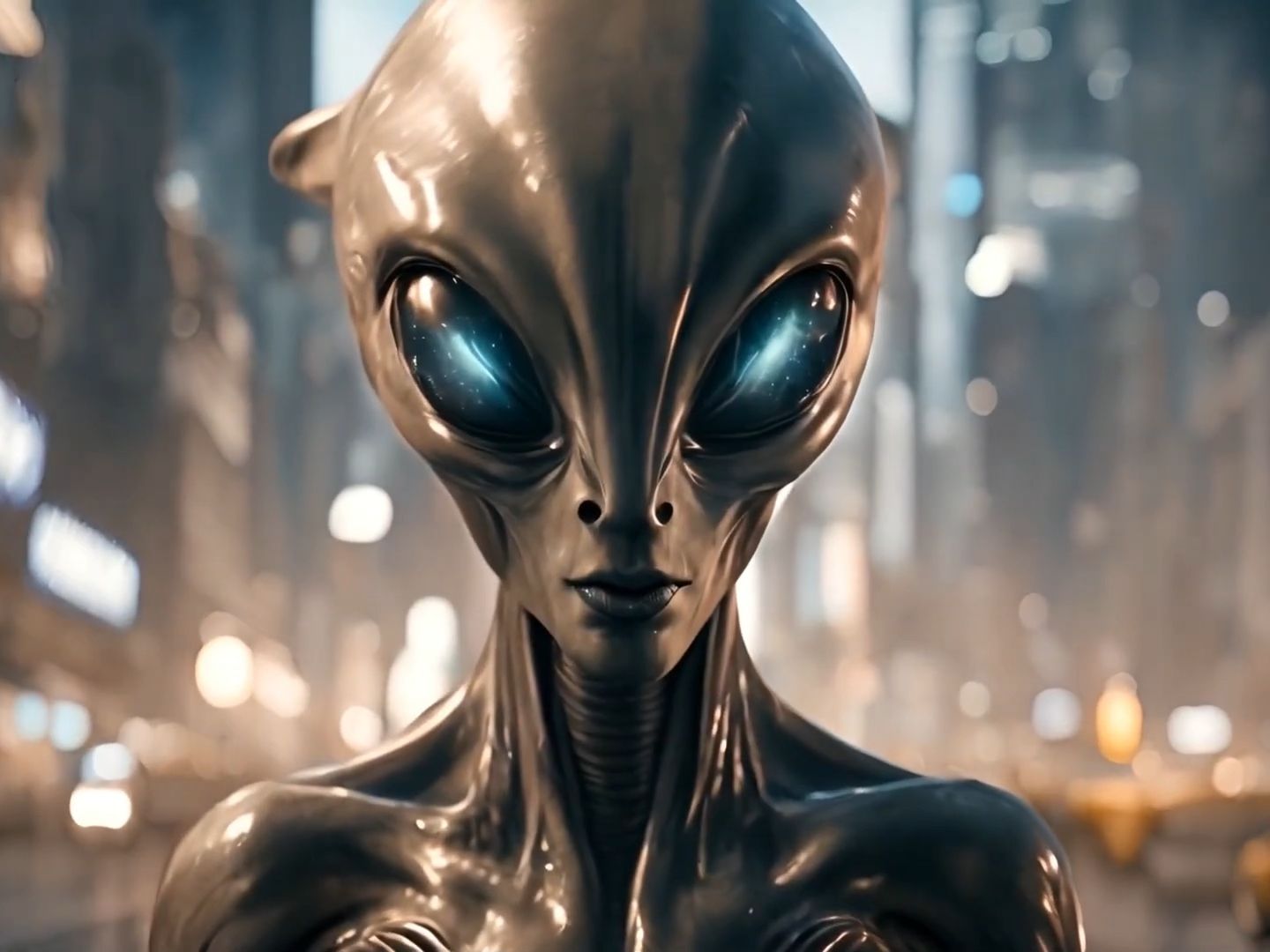 ai短片,科幻短片《外星人都市》高清,赏析,科幻,奇思妙想