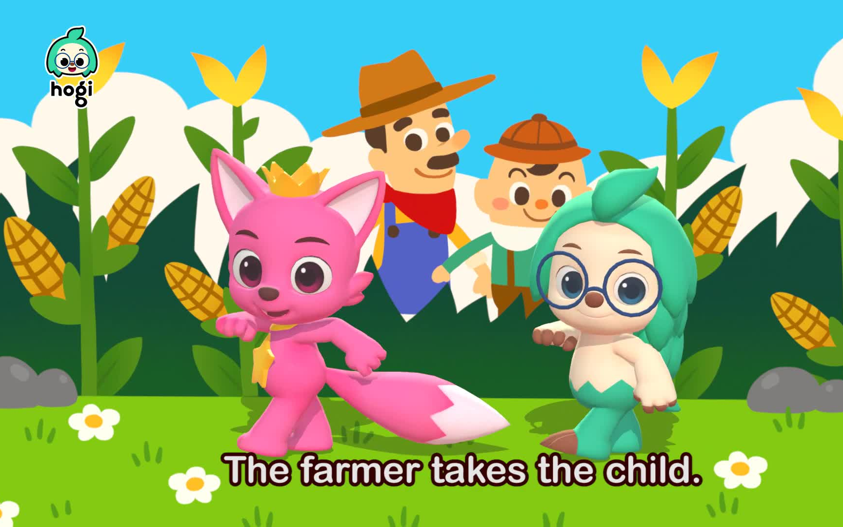 [图]The Farmer in the Dell _ Pinkfong & Hogi Dance Dance _ Nursery Rhymes _ Hogi Kid