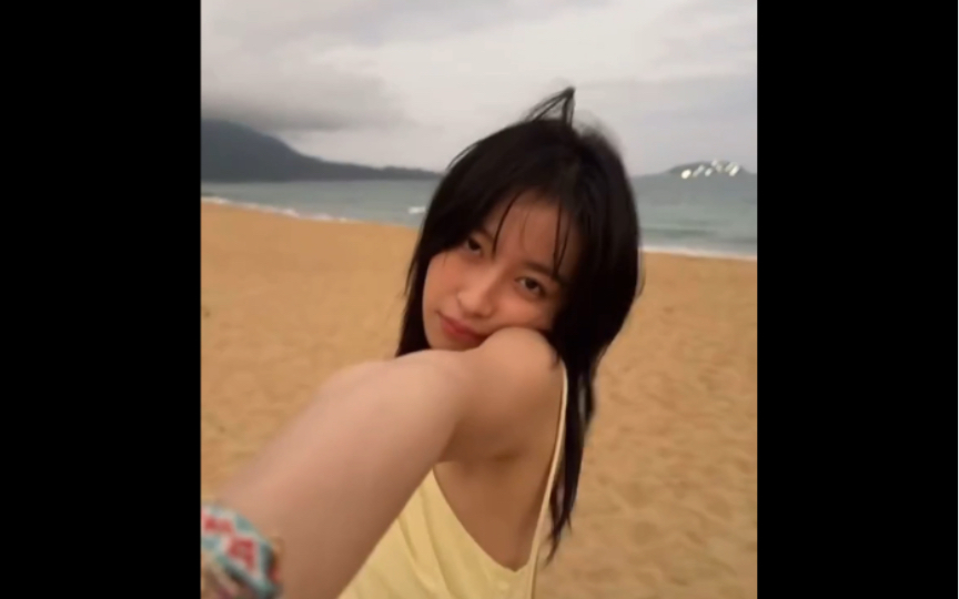 周雨彤海边写真|4k直拍