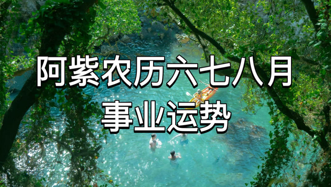 阿紫未来农历六七八月事业运势（7.14～10.9）