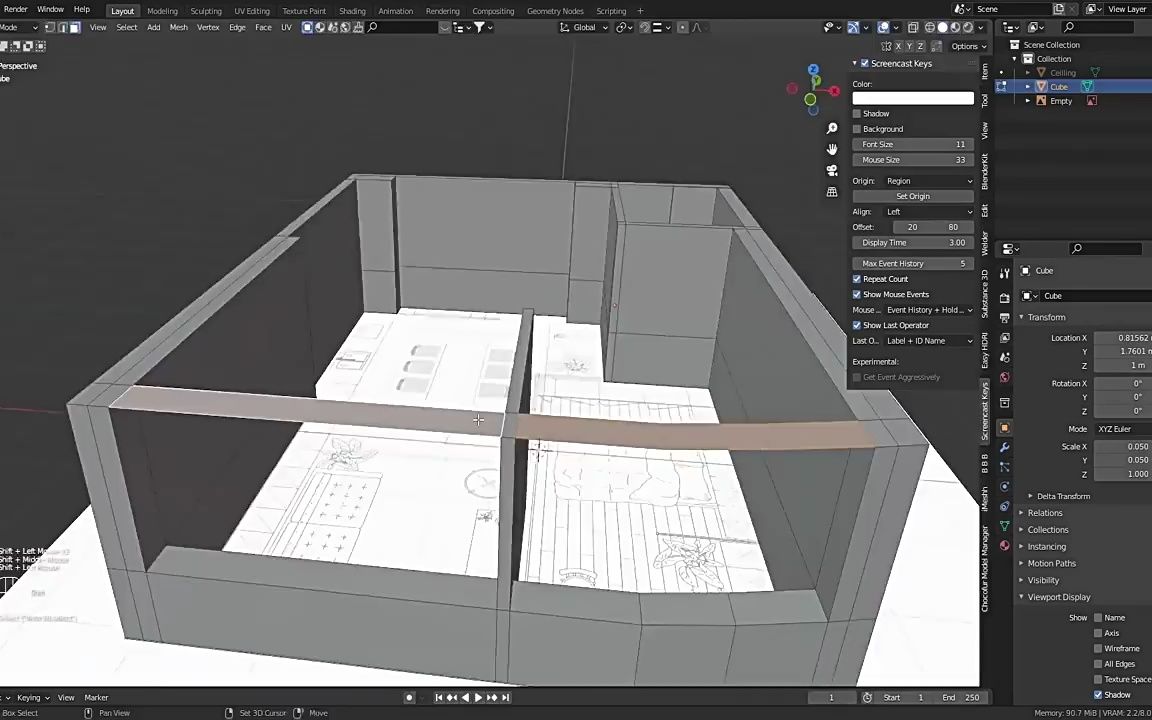 blender插件-室内设计家具桌椅柜子沙发床灯具植物3d模型预设02