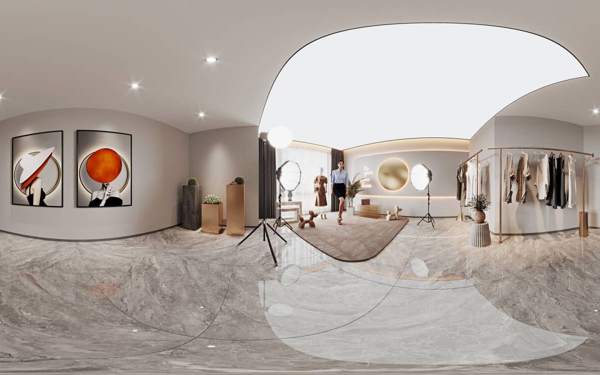 2022年最新网红直播间3dmax全景效果图模型_哔哩哔哩_bilibili