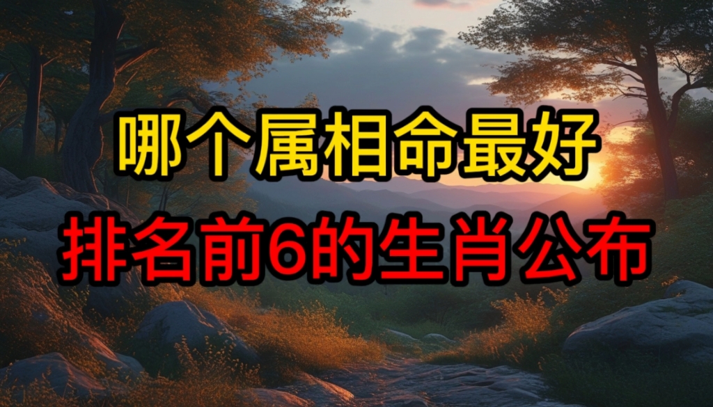 在十二生肖中,哪个属相命最好呢,排名前6 名的生肖公布出来了.哔哩哔哩bilibili