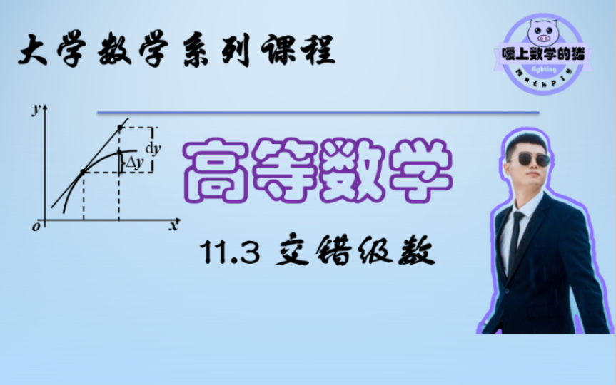 大学数学系列课程(高等数学)第十一章 第三节 交错级数哔哩哔哩bilibili