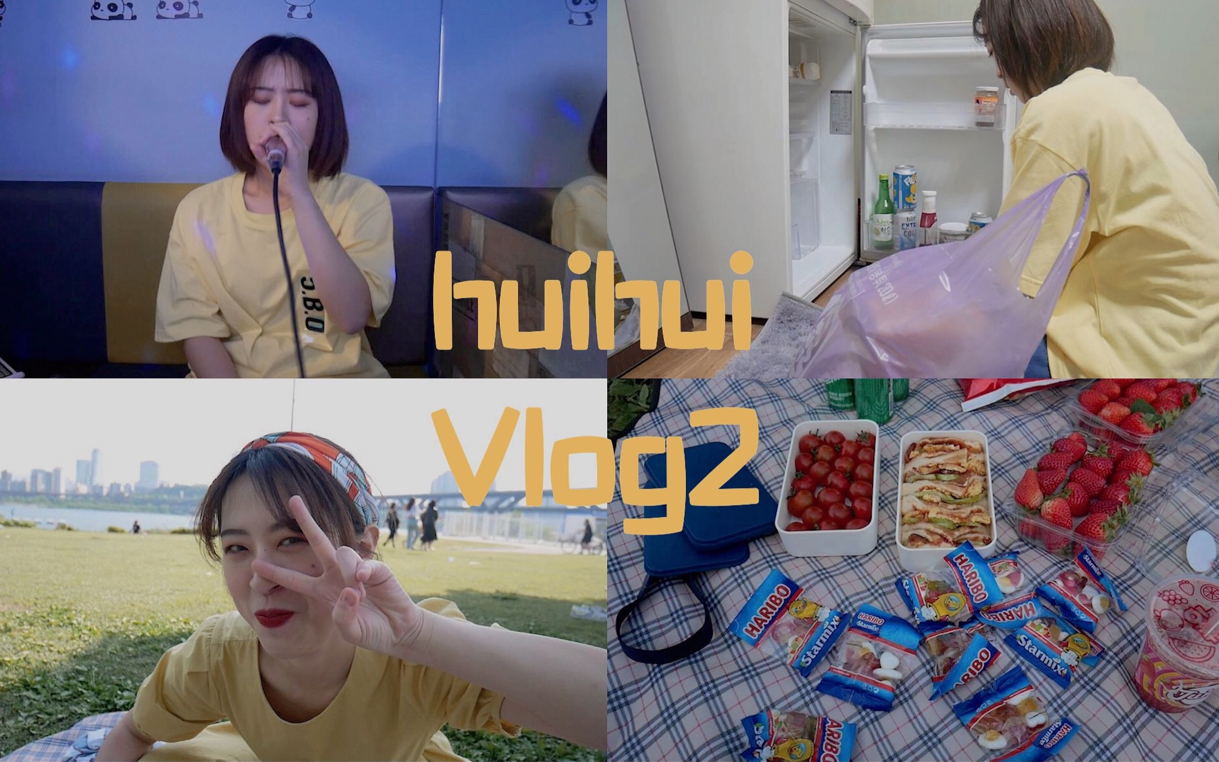 【huihui】Vlog|和我一起过周末 野餐 独居 韩国留学日常哔哩哔哩bilibili