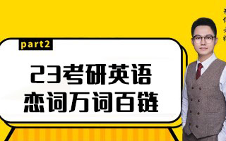 [图]23考研英语朱伟万词百炼讲解