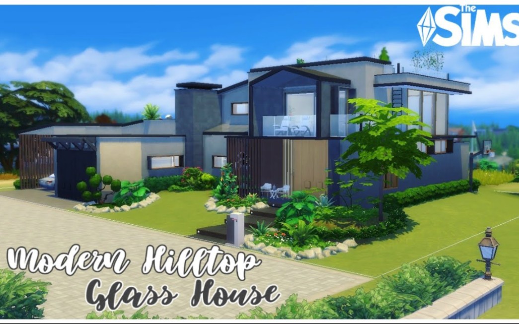 【模拟人生4速建|搬运】现代山顶玻璃别墅 by simplicia