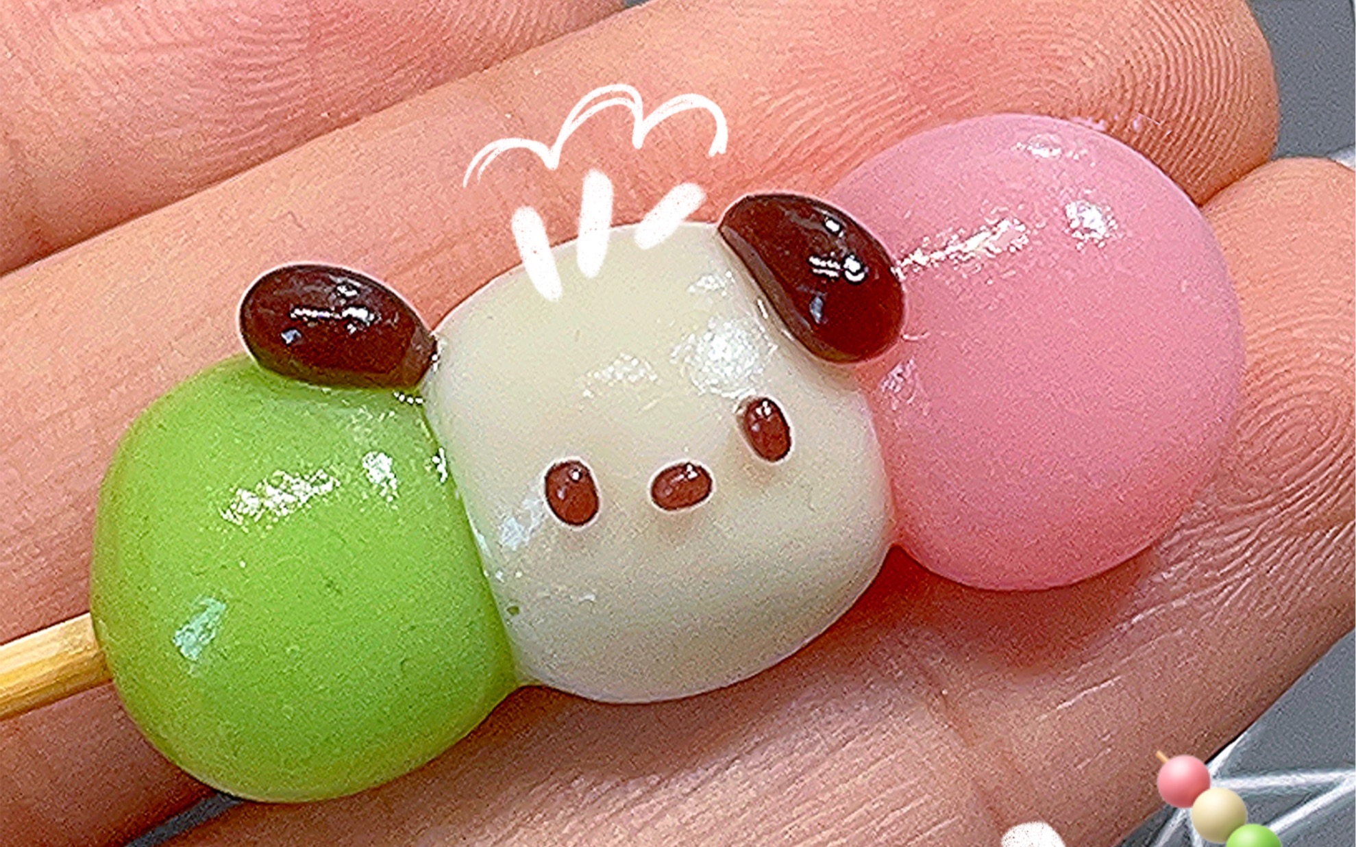 粘土教程|锁住!帕恰狗糯米白玉丸子