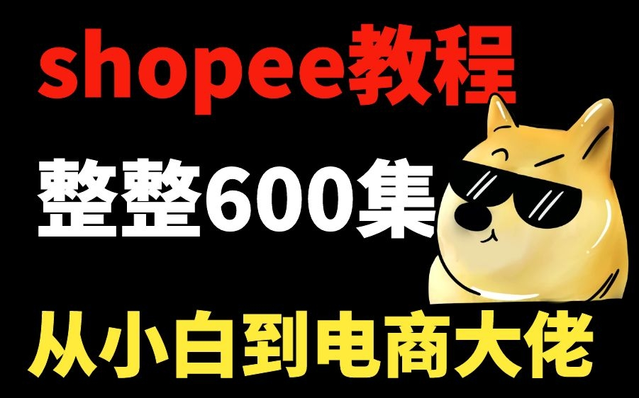 【B站最全shopee教程】整整600集,从小白到电商大佬只要这套就够了!哔哩哔哩bilibili