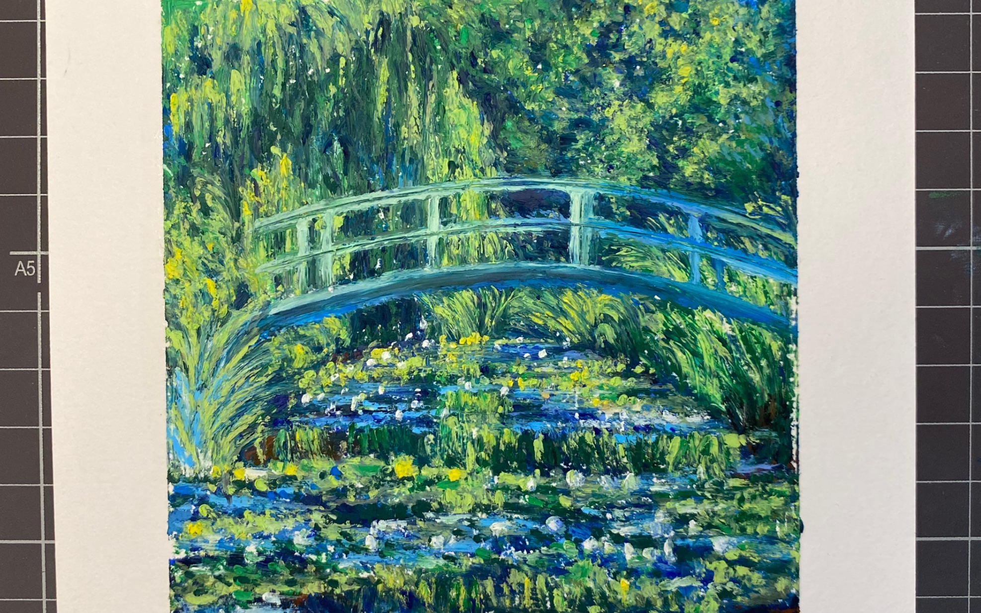 【油画棒】莫奈的荷塘,一定是盛夏吧!