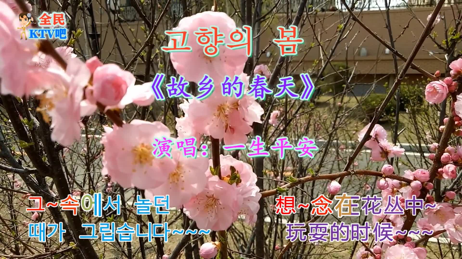 朝鲜歌曲《故乡的春天》一生平安,朝鲜族美女演唱哔哩哔哩bilibili