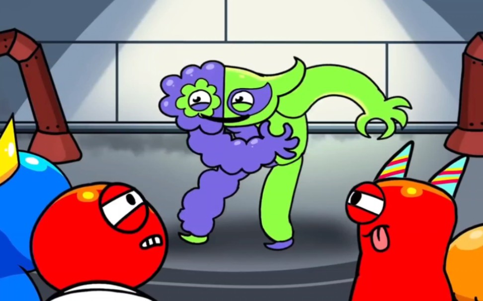 彩虹朋友与班班双面怪